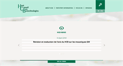 Desktop Screenshot of hautconseildesbiotechnologies.fr