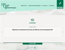Tablet Screenshot of hautconseildesbiotechnologies.fr